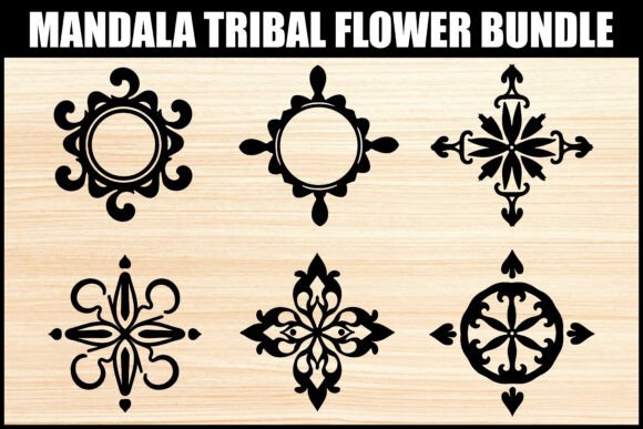 Download Elegant Tribal Mandala Flower Set - Premium Resources